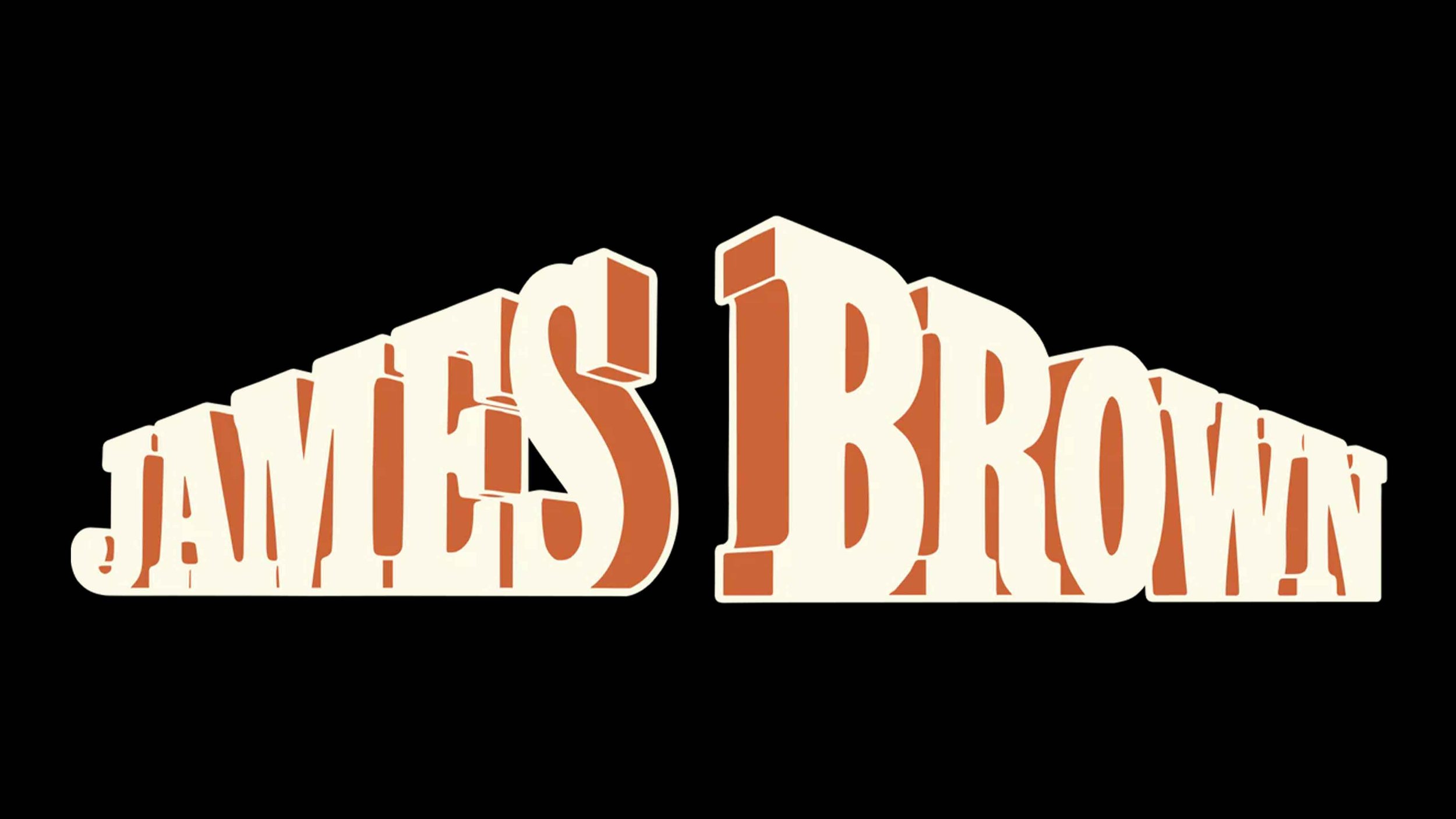 Text "James Brown" in bold, stylized letters against a black background.