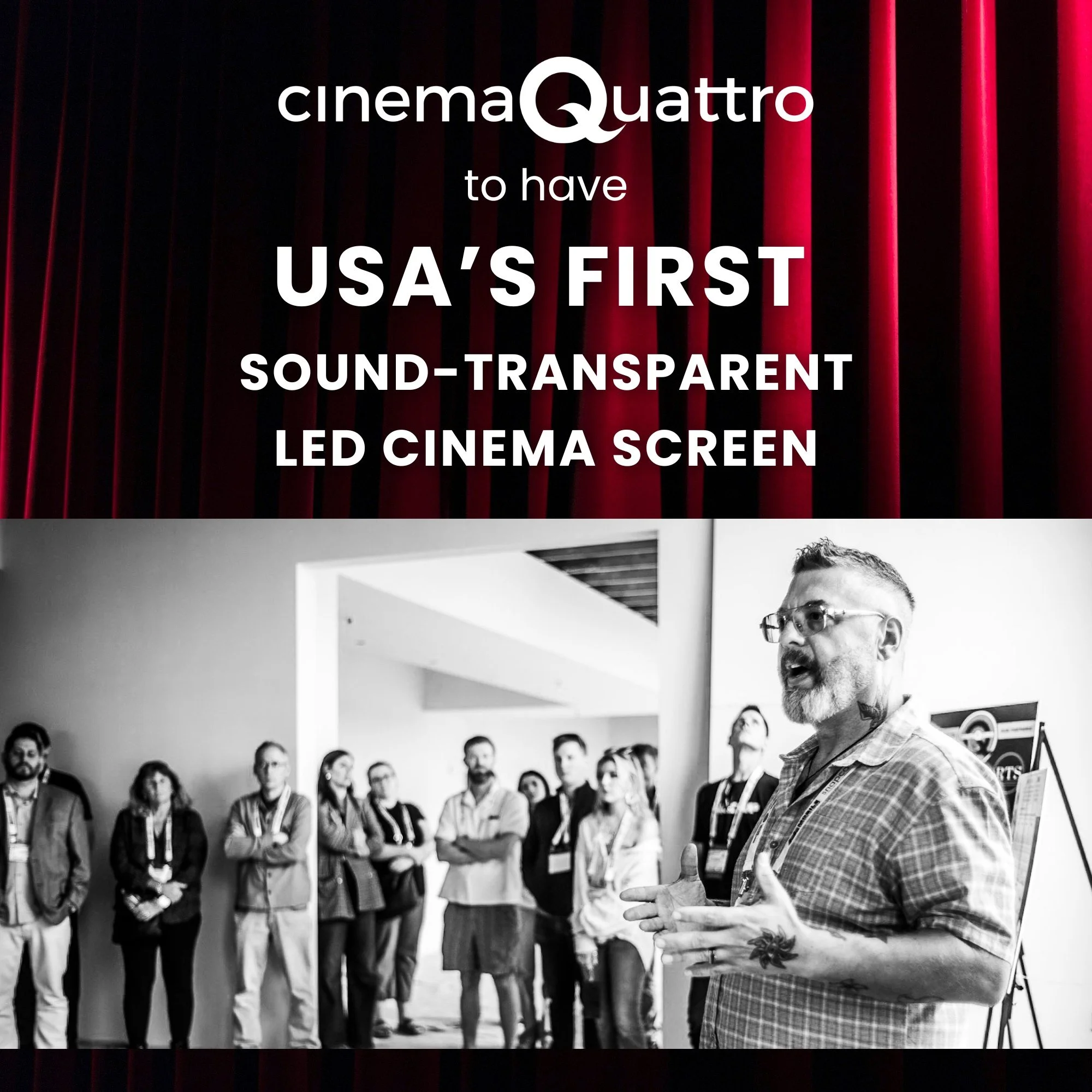 Cinema Quattro to Install CineLEDMAX: USA’s First Sound-Transparent LED Cinema Screen