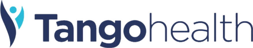 Tangohealth logo with stylized human figure and company name