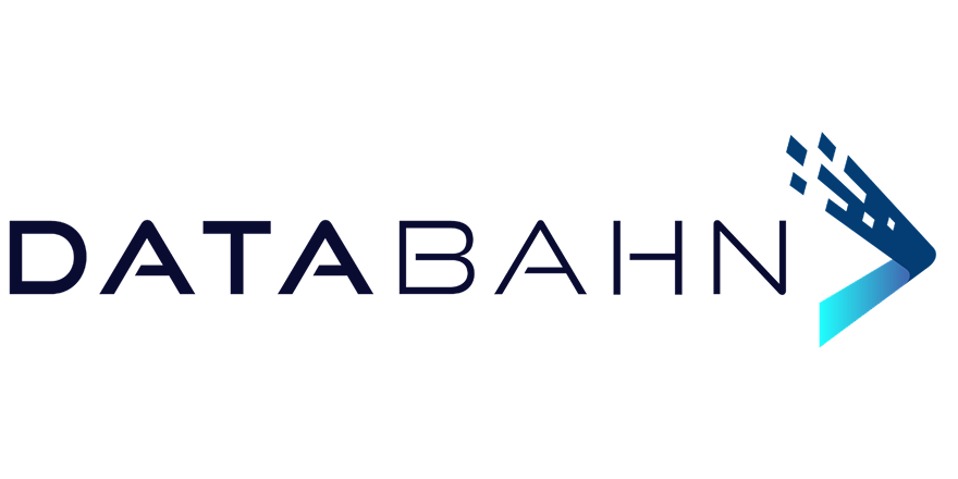 Logo with the word 'DATABAHN' and a stylized blue and cyan arrow pointing to the right.