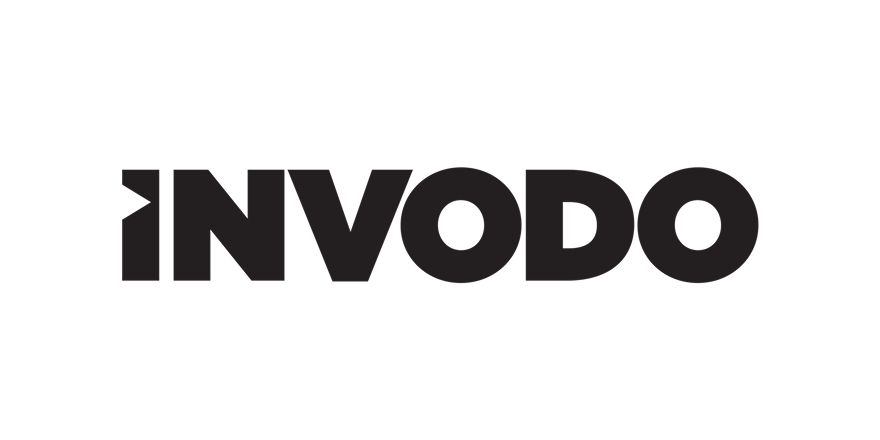 Black logo with the word INVO on top and DO underneath, separated by a lightning bolt