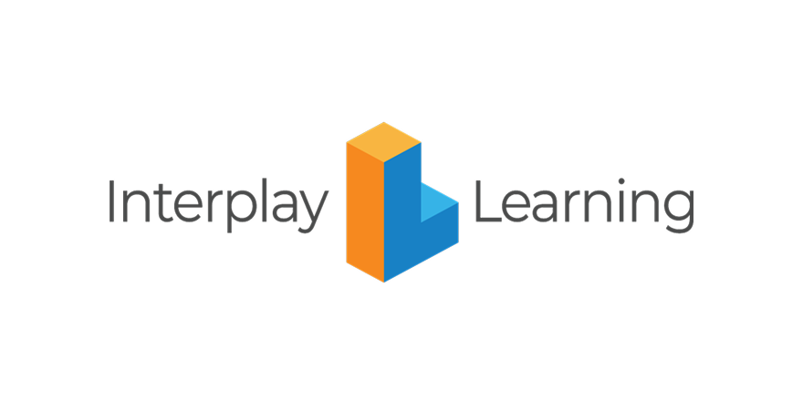 Logo with a 3D orange and blue cube between the words 'Interplay' and 'Learning'.