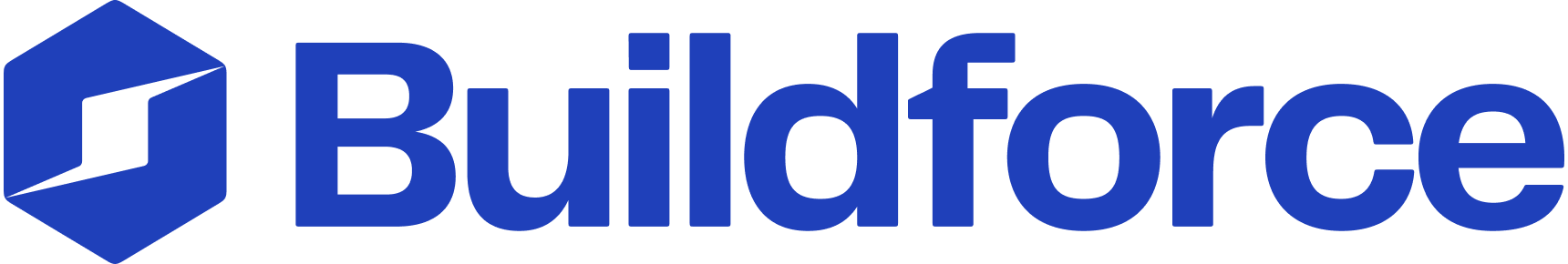 Buildforce logo with a blue hexagon icon and the word 'Buildforce' in blue text.