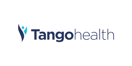 Tango Health logo featuring a stylized blue and teal figure and the company name in dark blue text.