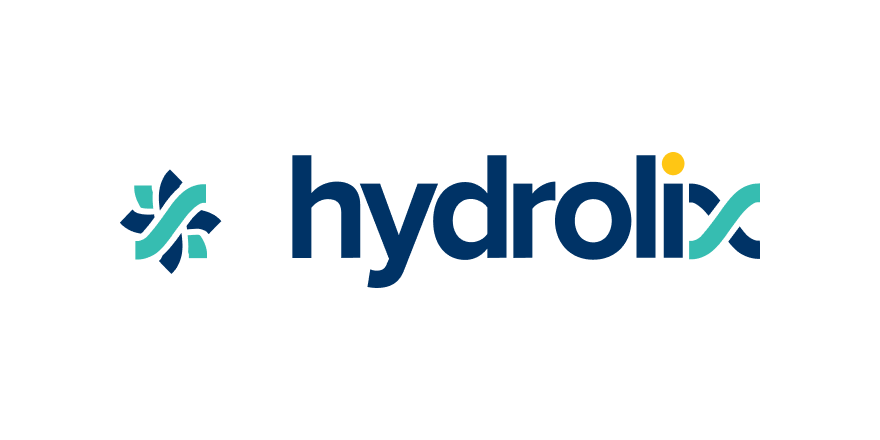 Hydrolox logo with a stylized waterdrop icon and the word hydrolox in lowercase letters.