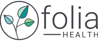Folia Health logo with a stylized leaf design and the brand name.