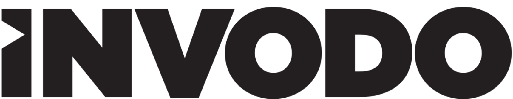 Close-up of the black INVOPO logo on a white background.