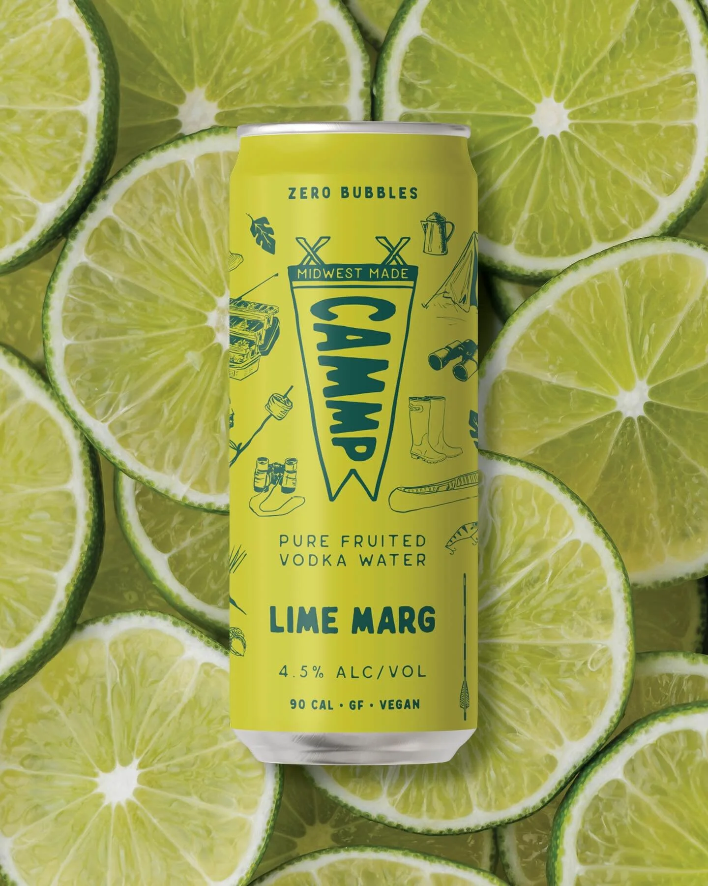 MARGARITA VIBES, NO MIXER NEEDED.
Fresh lime &amp; a hint of agave deliver margarita vibes&ndash; no mixer required. Clean, citrus-forward, &amp; perfect from trail to tailgate.