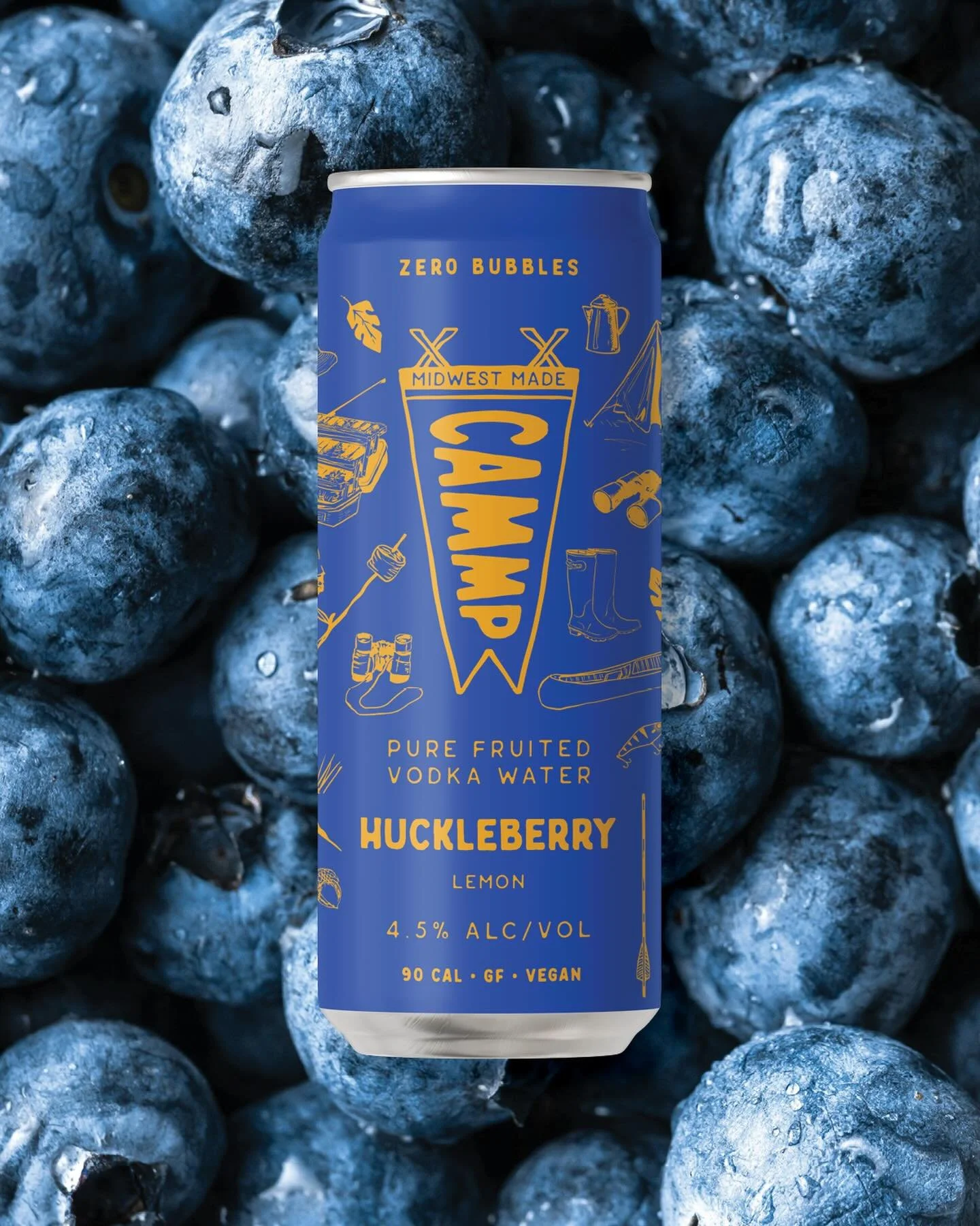bright, tart, &amp; wild at heart. 

Wild huckleberry &amp; bright lemon make this one tart, juicy, &amp; wildly refreshing.