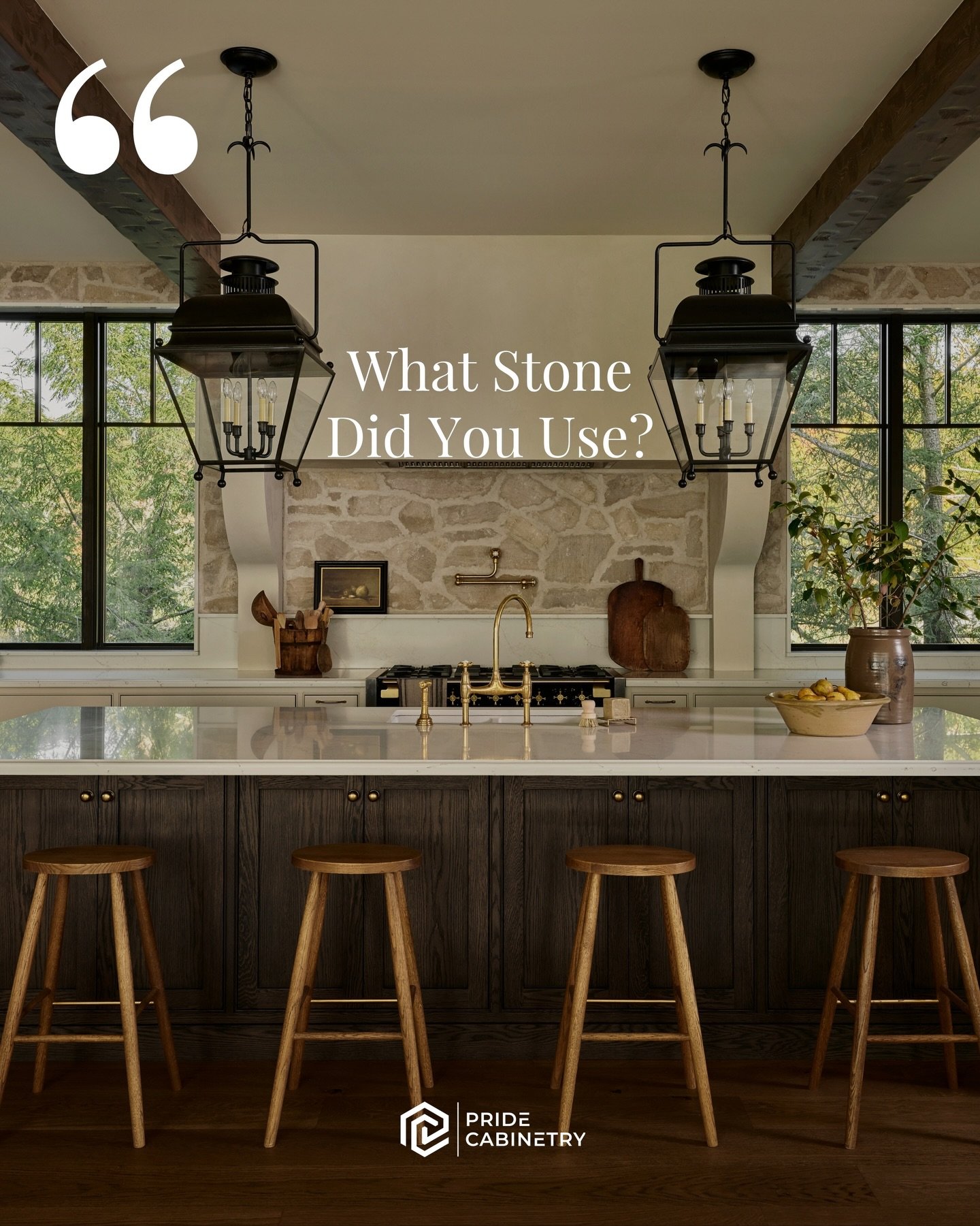 We love this clean and warm @caesarstoneca quartz slab in the Jack Pine kitchen. The subtle veining running across the polished white stone really bring our cabinetry to life without taking away from the heavy visual focus on the millwork.⁠
⁠
Our boo