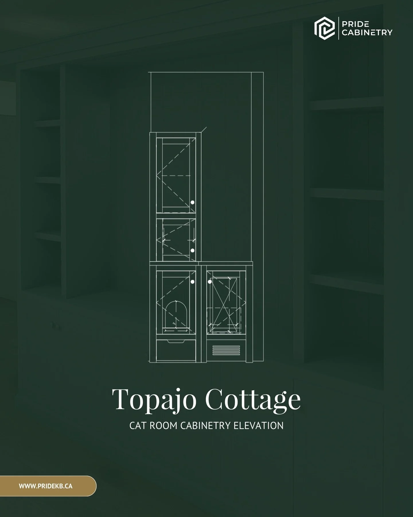 A sneak peak at our upcoming Topajo Cottage cat room and primary suite.⁠
⁠
You read that right. Our clients requested a room dedicated solely to their feline family members. The room will include a swing door with a rollout to house the litter locker