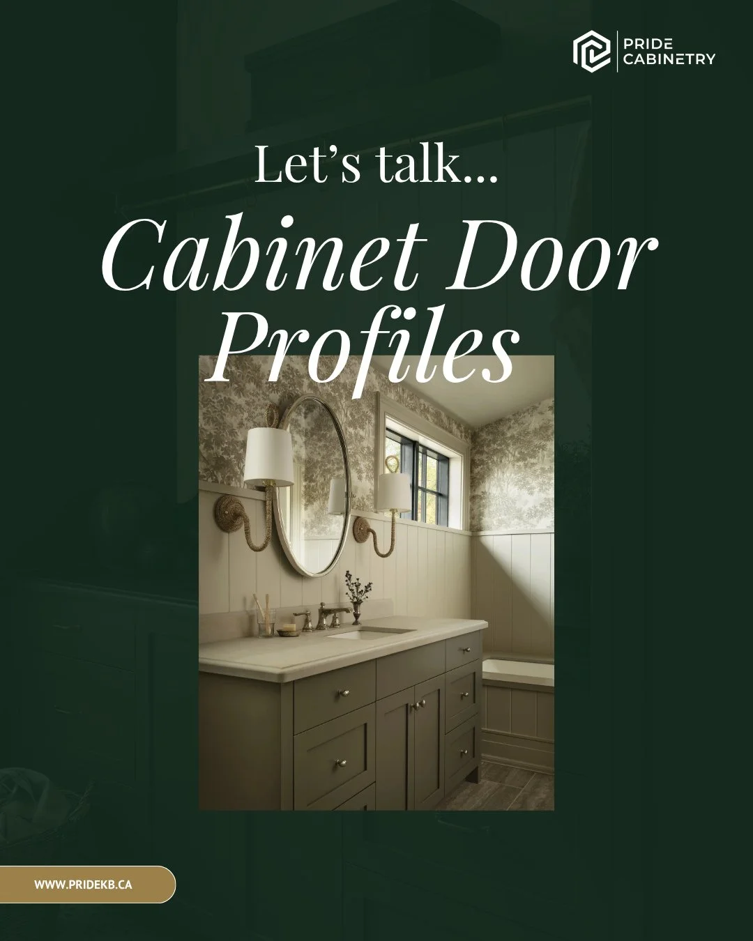 Save this post for your next build or renovation project. ⁠
⁠
Let&rsquo;s take a moment to talk cabinet door profiles. Choosing the right profile that fits your space physically and aesthetically can make all the difference, drawing attention to all 