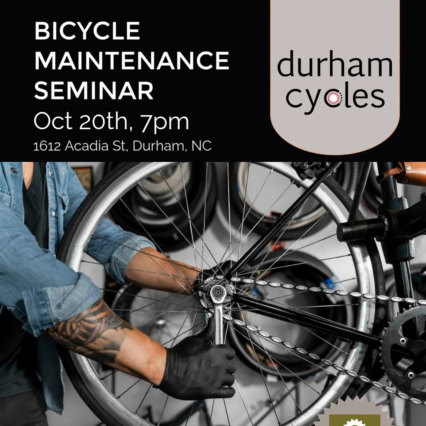 Learn how to do essential bicycle maintenance and emergency roadside repairs! Games and raffle benefiting the Durham Bike Co-op!