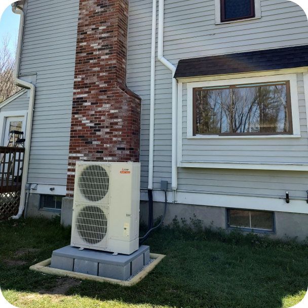 Two Mini-split heat pump outdoor units in a recent customers installation for SkyWalker HVAC