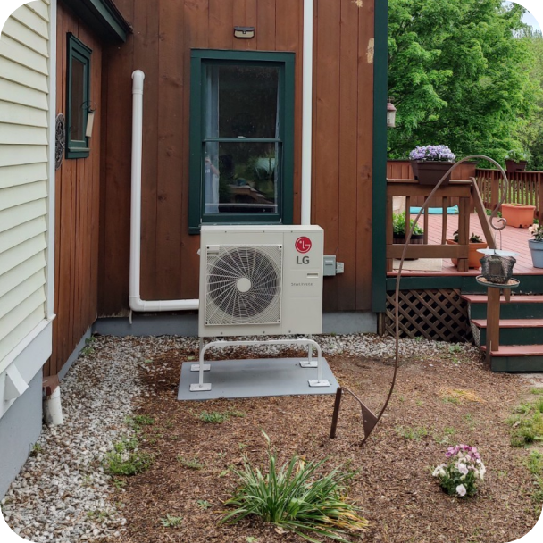 Ducted Heat Pump System outdoor unit for recent SkyWalker HVAC installation