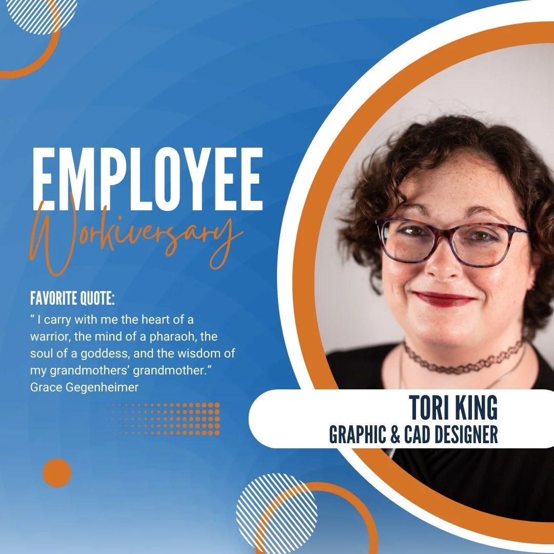 Happy 5-Year Workiversary, Tori King!

We&rsquo;re celebrating five amazing years of Tori&rsquo;s creativity and dedication. With her fine art background and talent in Adobe Illustrator, web design, branding, and layout, she brings a unique artistic 