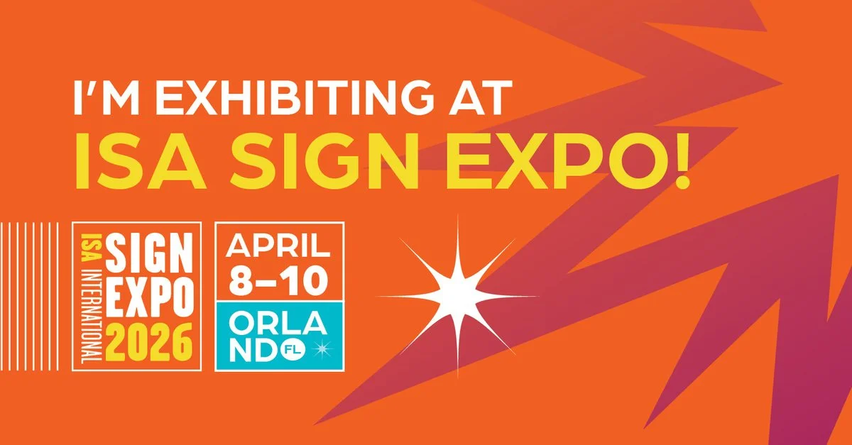 We're excited to be exhibiting at ISA International Sign Expo 2026! We'd love to see you there.

Our team is busy preparing our booth, packing our bags, and getting everything ready for an incredible time with the sign industry. This event is always 