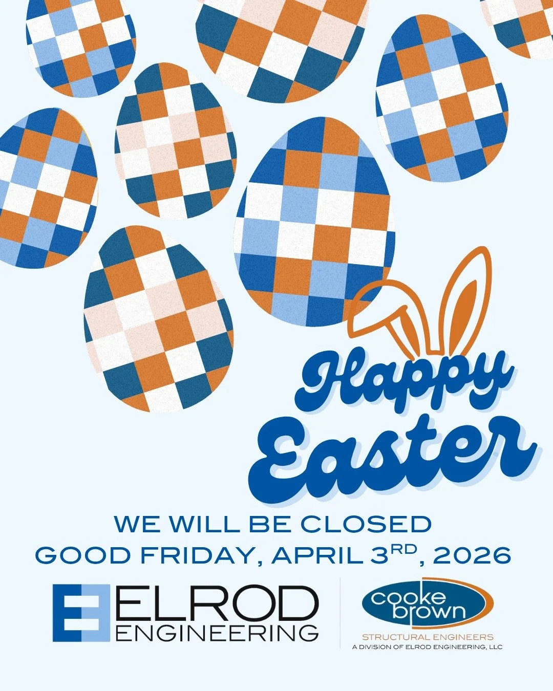Happy Easter from our team to yours! 

Wishing you a holiday filled with hope, renewal, and a strong foundation for the season ahead.

Please note our office will be closed Friday, April 3rd in observance of Good Friday. We will return Monday ready t