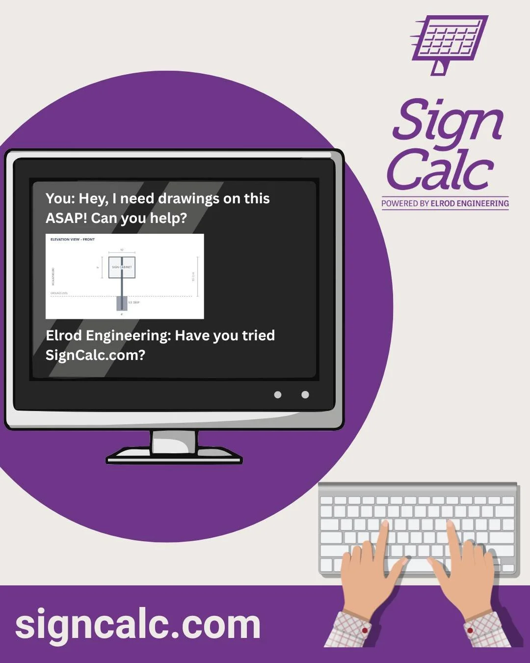 We talk a lot about speed (24-Hours), but here&rsquo;s what that actually looks like on a real project.

Follow the Project &amp; recent Case Study.

SWIPE >>>

Got a similar project in your queue? Run it through SignCalc and see the differe