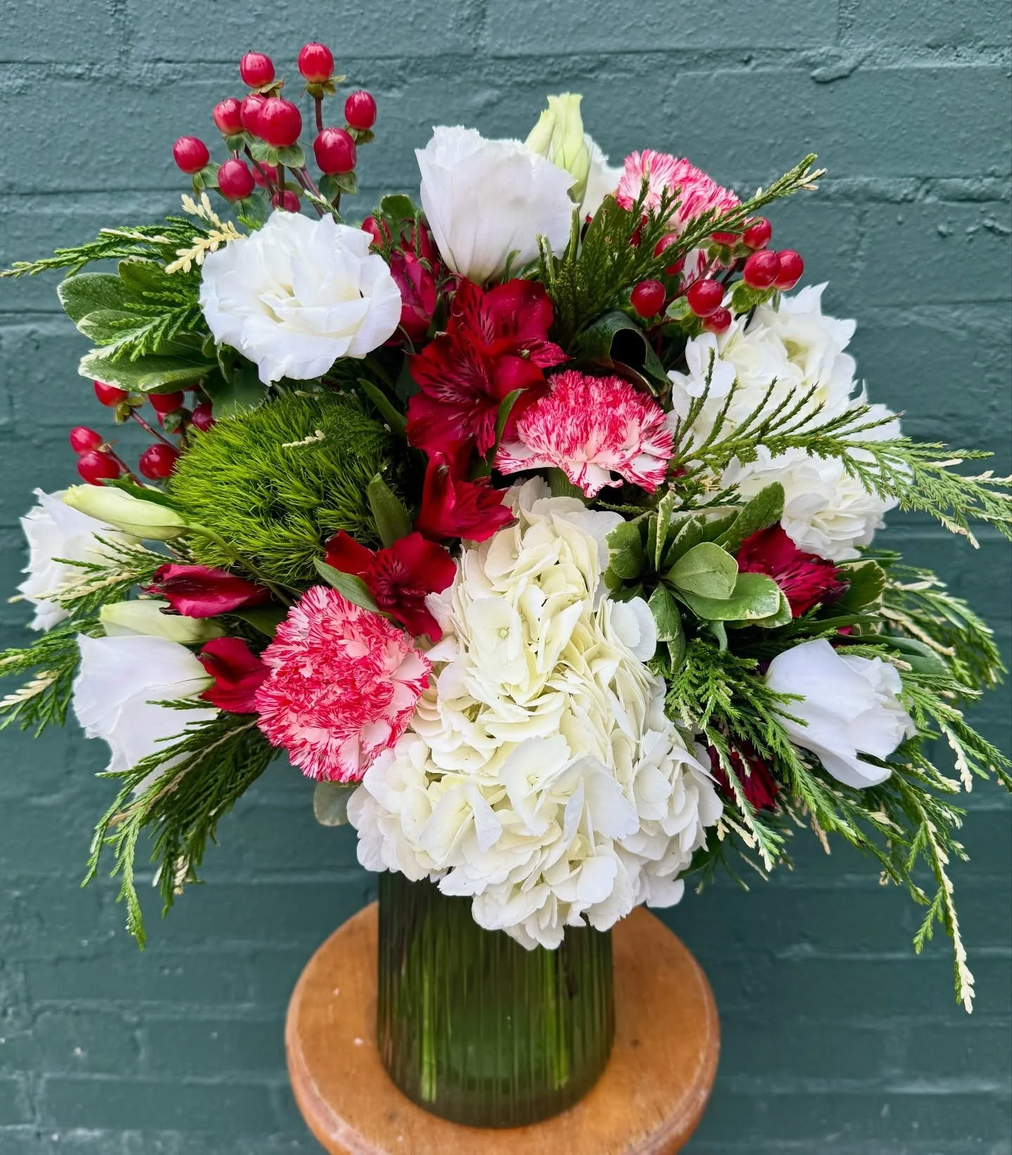 Christmas arrangements have officially began! We love the festiveness!!! Give us a call for all your fresh flower orders!! (731) 535-3078 // OPEN Mondays-Fridays 10am-5pm + Saturdays 10am-3pm // and YES, WE DELIVER!