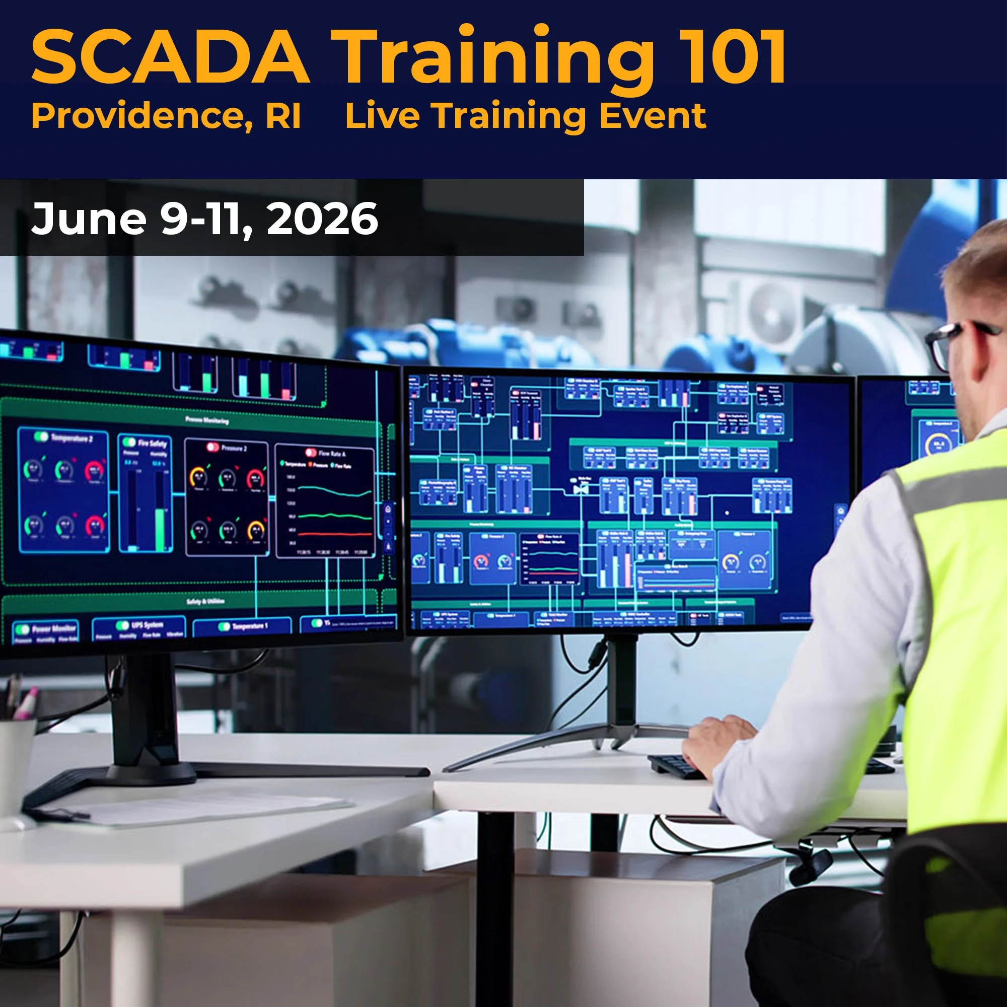 SCADA Training 101 - Providence, RI,  Jun 9-11, 2026