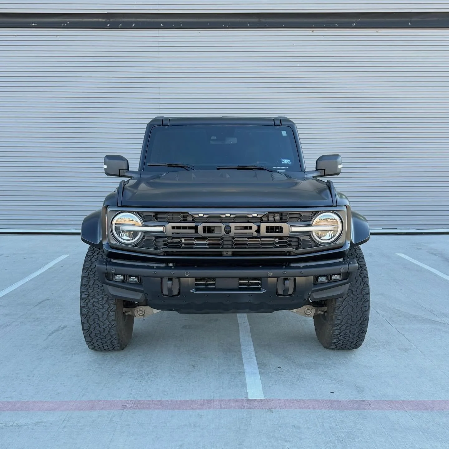 Bronco Raptor protected with ceramic coating. Our flexible film coating is designed for easy cleaning and an enhanced finish on PPF and vinyl. 

When applied to satin black it creates a deep, rich satin shine. It does not affect the matte appearance.