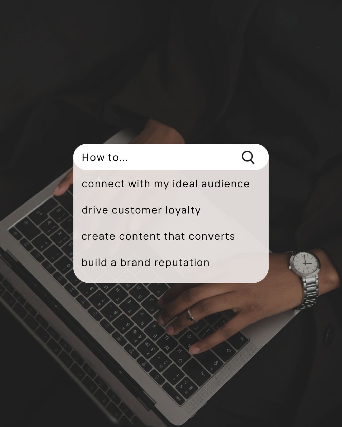 Getting in front of the right people is one thing. Keeping them engaged, earning their trust, and turning them into loyal customers? That&rsquo;s what makes the difference. 

Let&rsquo;s talk about:
✨ Connecting with your ideal audience
✨ Driving cus