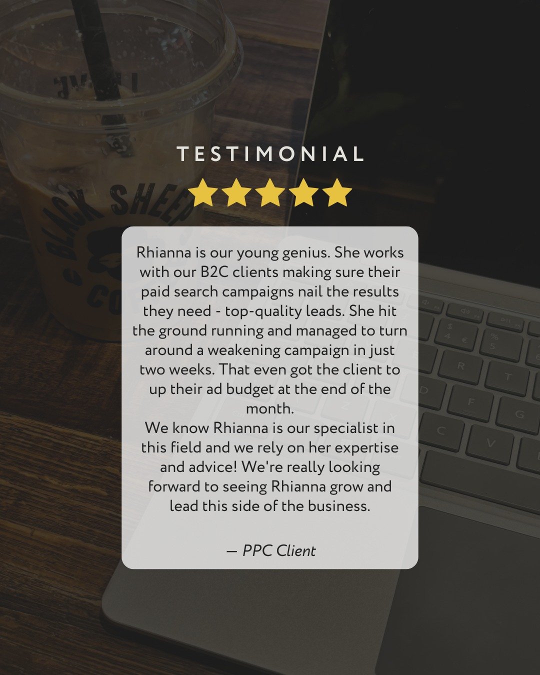 Nothing quite like a 5-star review ⭐

I thoroughly enjoy helping my clients reach their marketing goals and watching their success 👏 Want to be the next happy client? Send me a DM &amp; we'll schedule a chat!

#marketinghelp #marketingfreelancer #ea