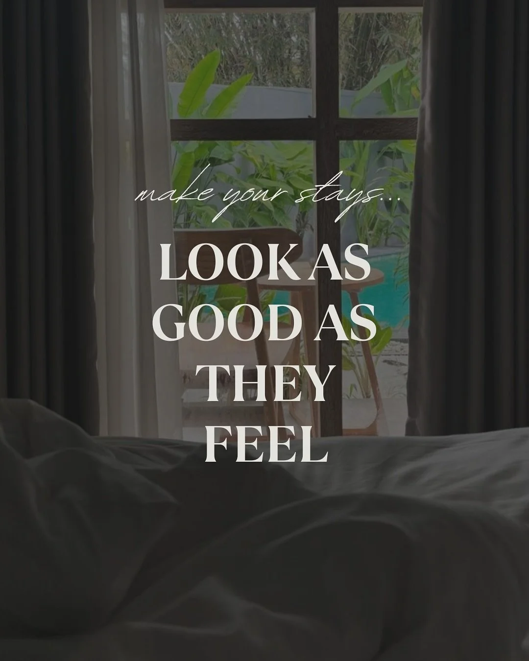 Make your stays look as good as they make you feel ☁️🧘🏻&zwj;♀️ because guests aren&rsquo;t just booking the bed, they&rsquo;re booking the experience. 

We help properties showcase the full experience - so the guests feel it before they&rsquo;ve ev