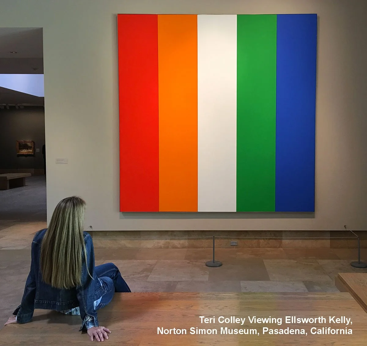 Teri Colley Viewing Ellsworth Kelly