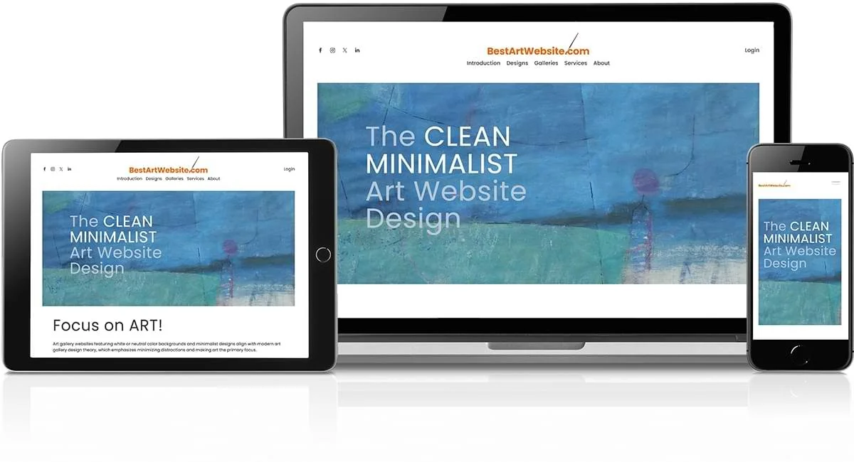 Clean Minimalist Art Website Design