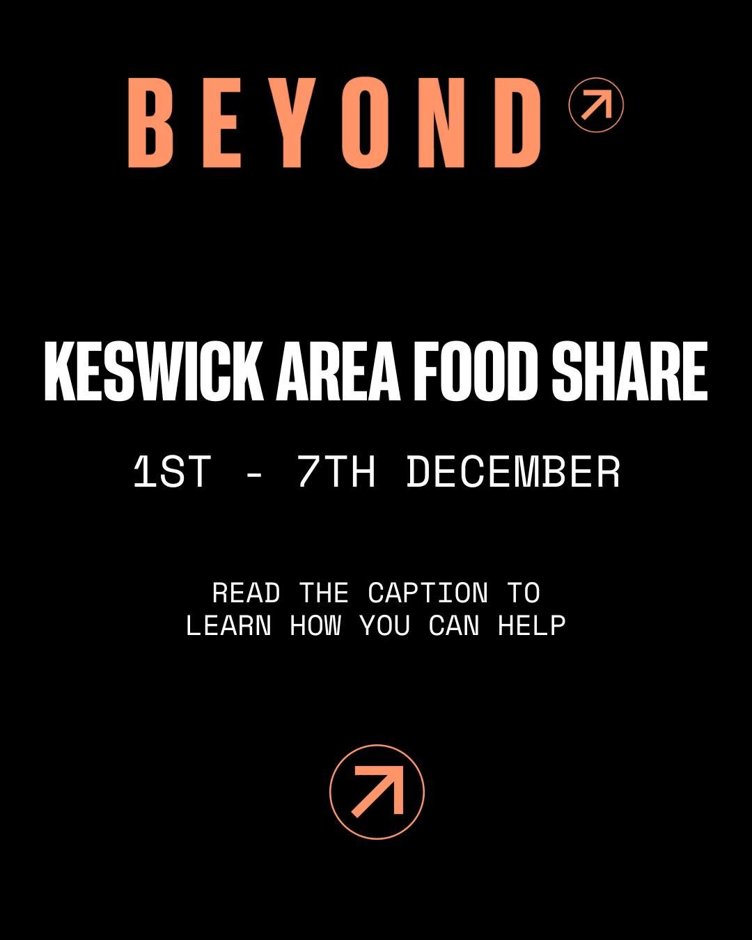 Ready to elevate someone else's Christmas? 

We are raising donations and food for Keswick Area Food Share from 1st - 7th December. 

🍱 How can you help? 🍱

🥫When you come in for your workout or class any food items you want to donate, especially 