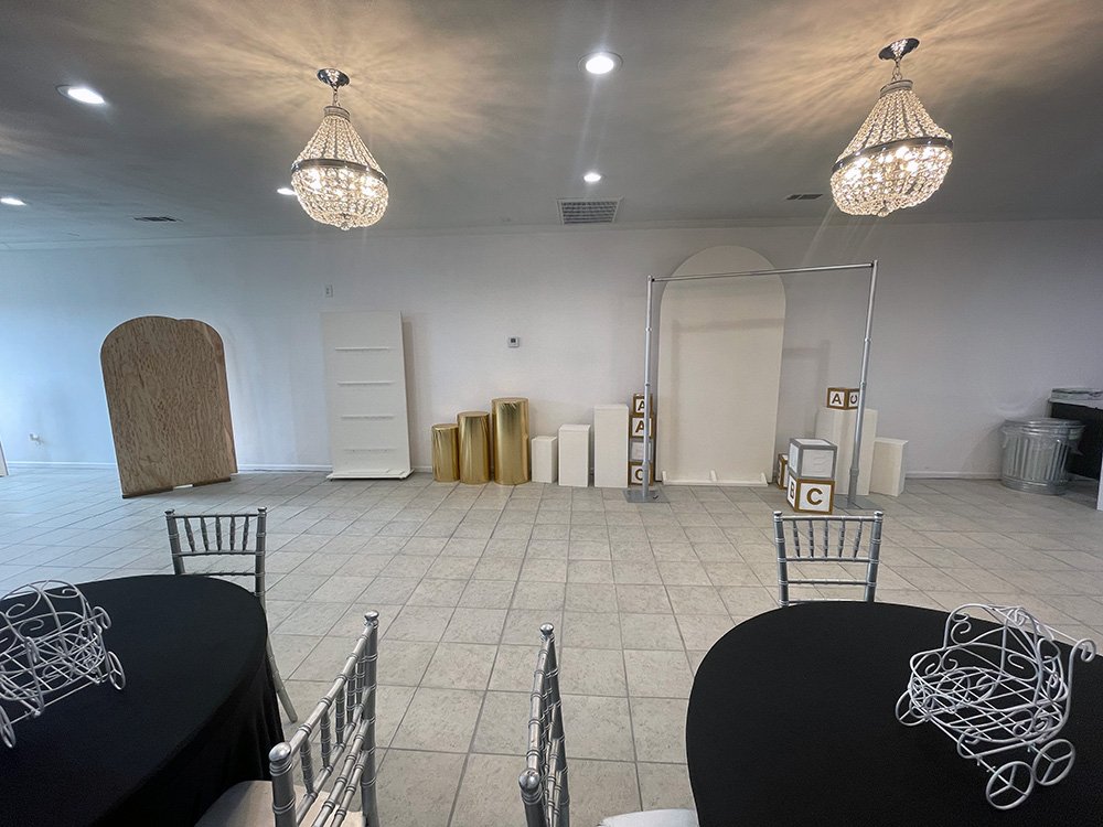Spacious and elegantly designed event space at Xperience Event, perfect for weddings, baby showers, and corporate events