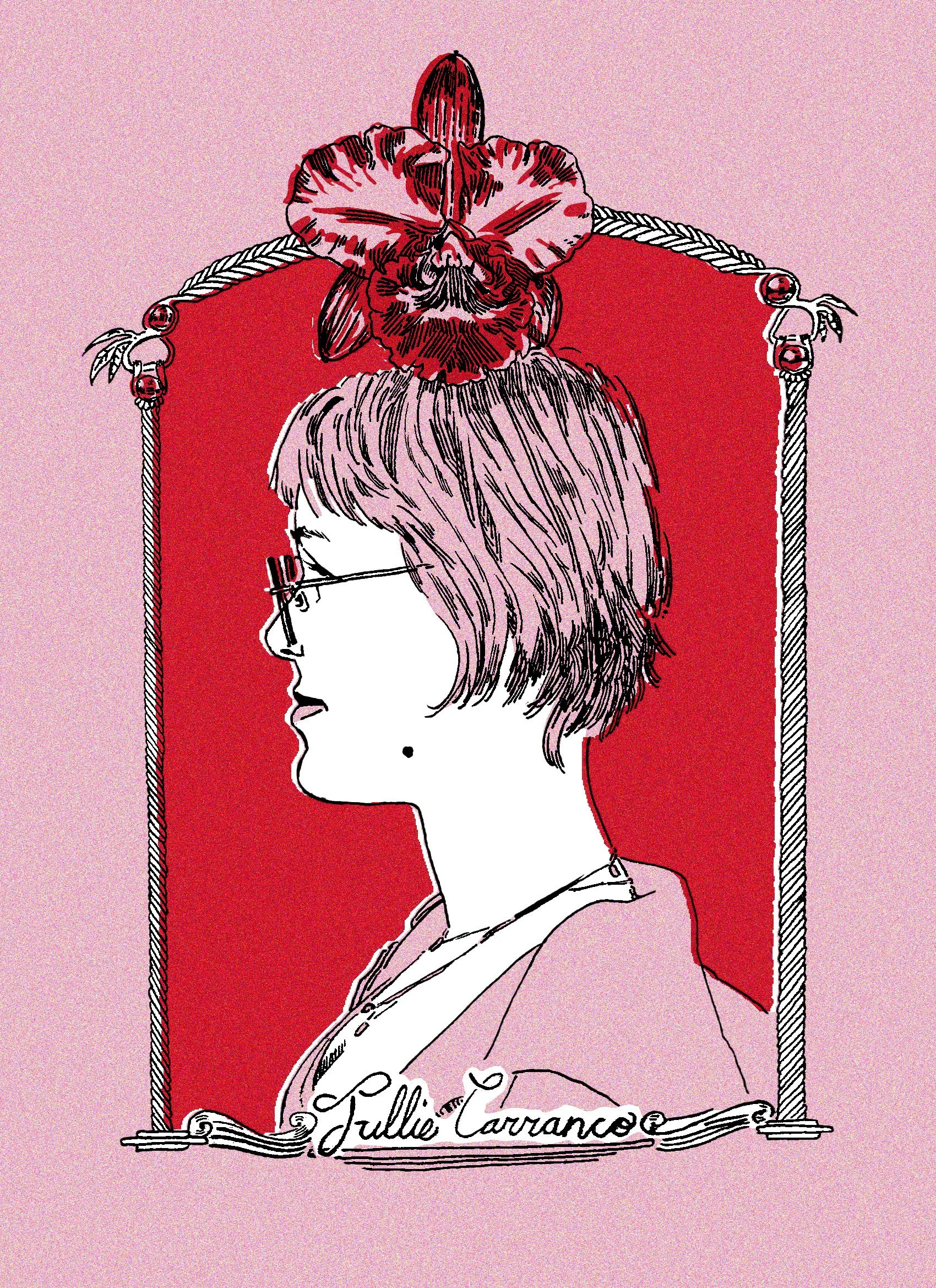 Jullie, Ink and Digitial, 9"x12", Jan 2025