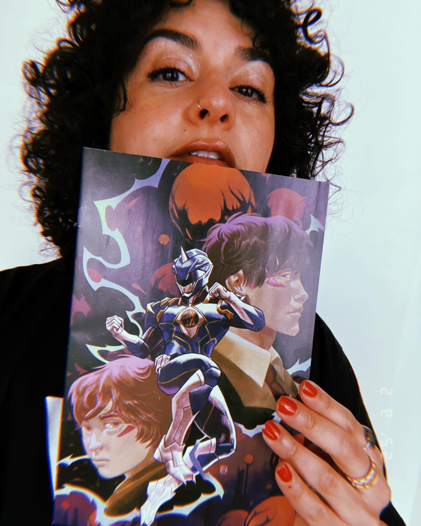 Got back from a mini vacay yesterday and my comps for #powerrangersprime issue 6 were here waiting for me 😩 💕✨ loved working on this cover a bunch! ⚡️ #comics #originalart  #comicartist  #powerrangers #boomstudios #digitalillustration #digitalpaint