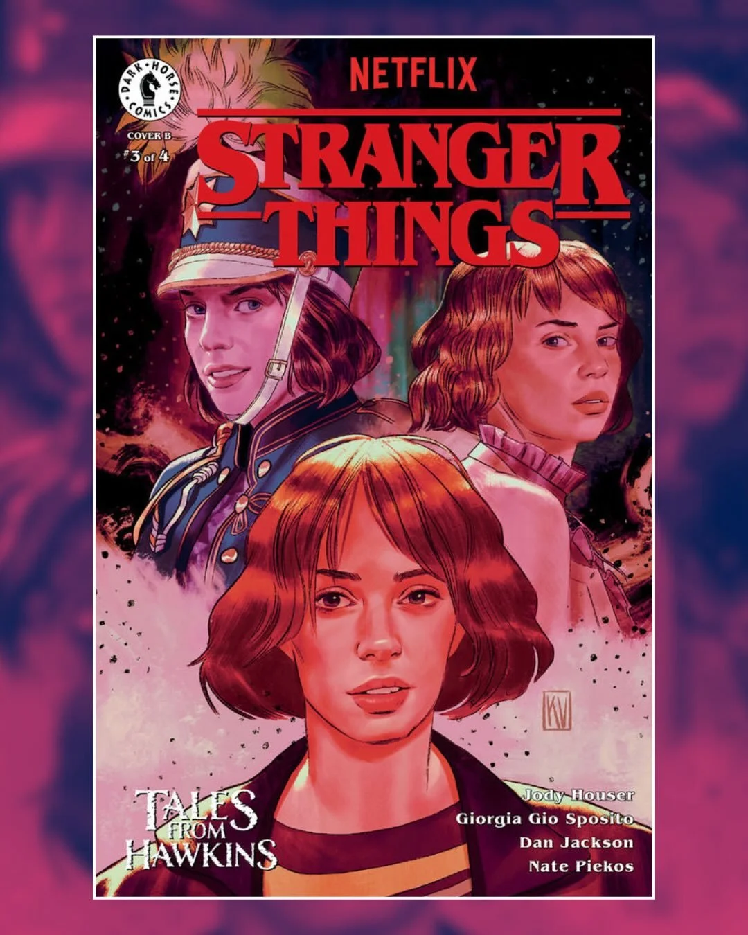 The new season of #strangerthings is out and I realized there&rsquo;s two covers I never really shared (and a potential third)! Here&rsquo;s my cover featuring @maya_hawke for Tales from Hawkins 🎥💘 Will share another tomorrow! @darkhorsecomics  #co