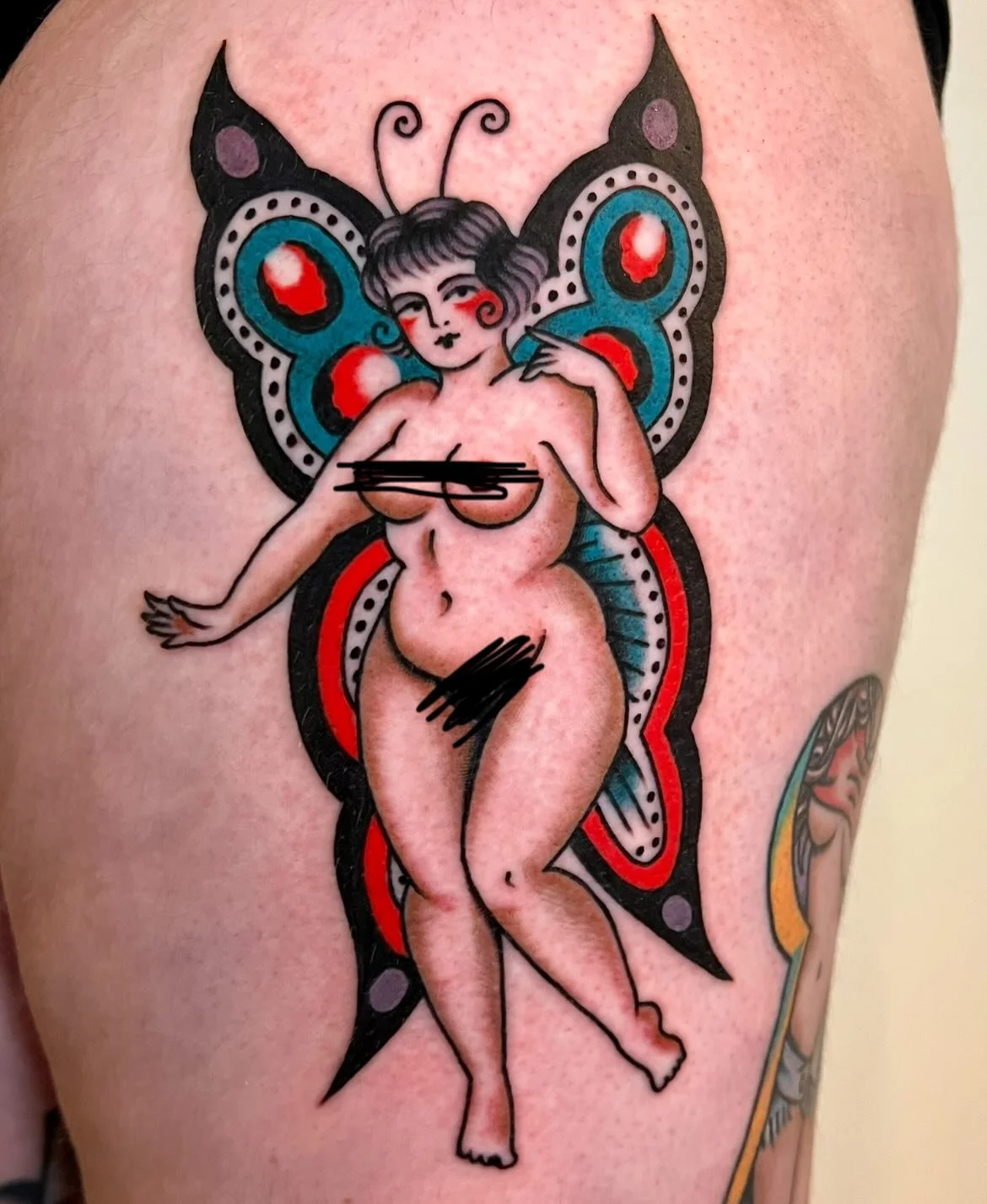 fairy lady for butch. thank you for getting tattooed!