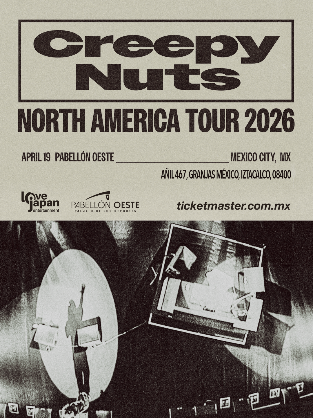 Concierto Creepy Nuts en México este Abril