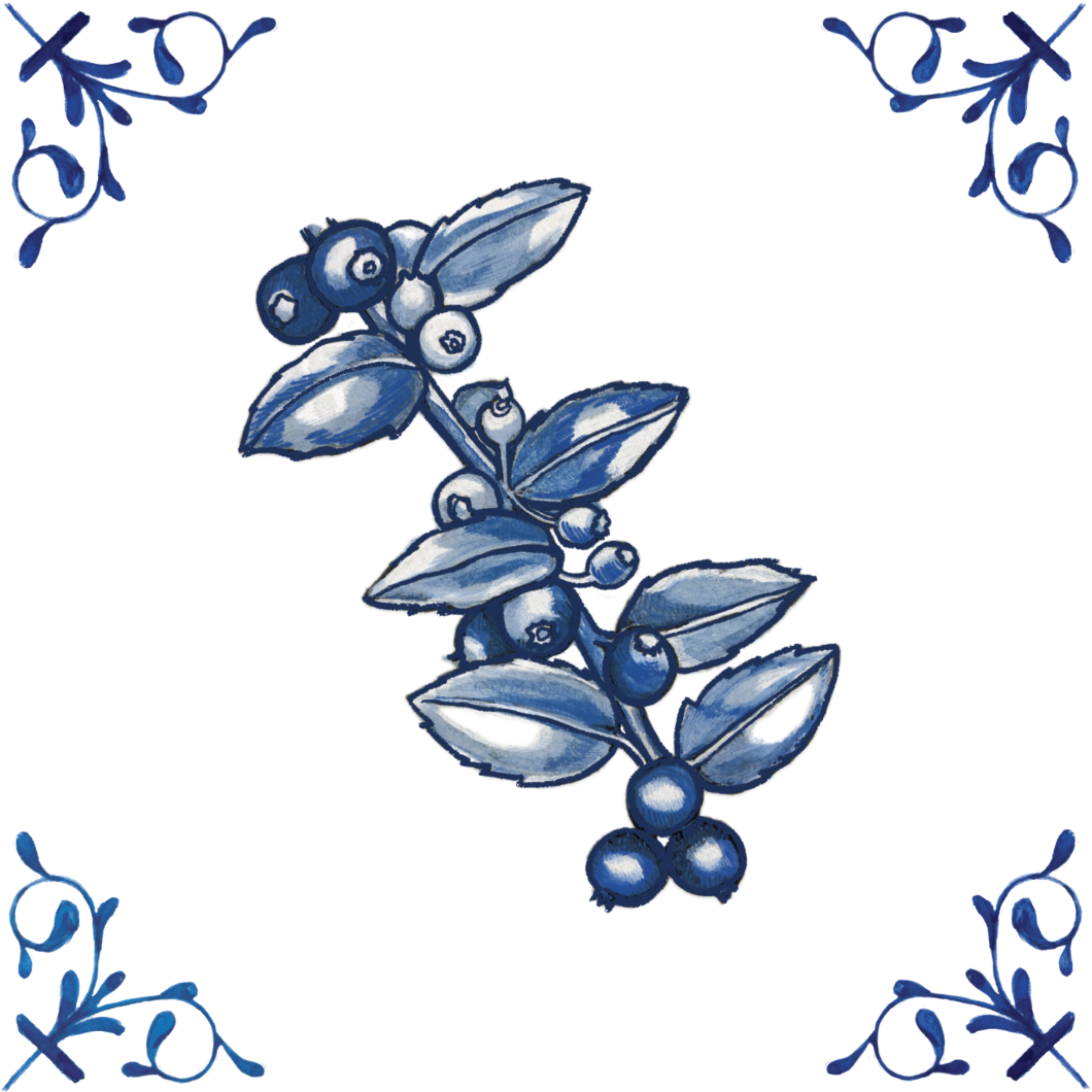 Evergreen Huckleberry 4X4 Tile