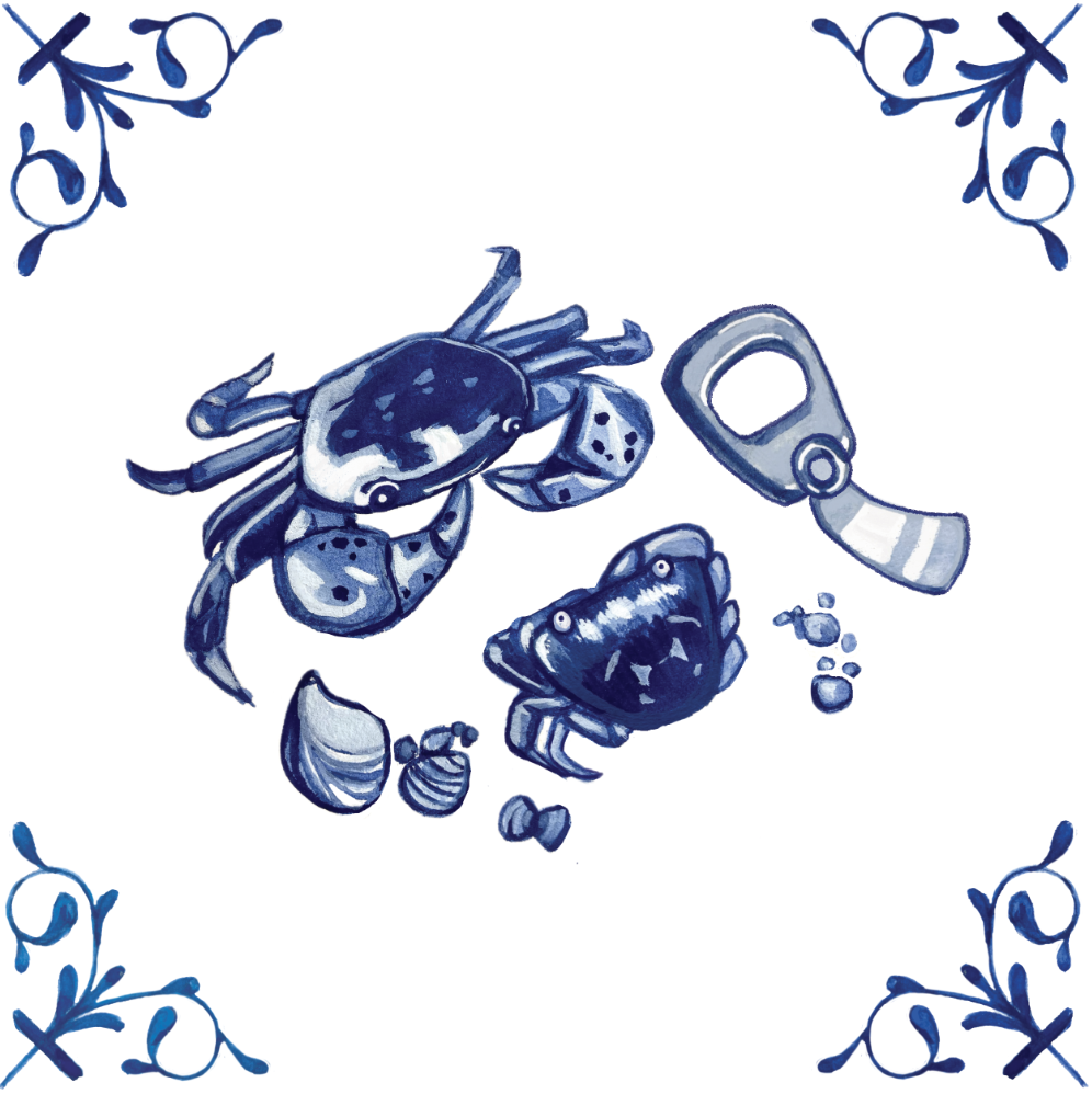 Shore Crab 4X4 Tile