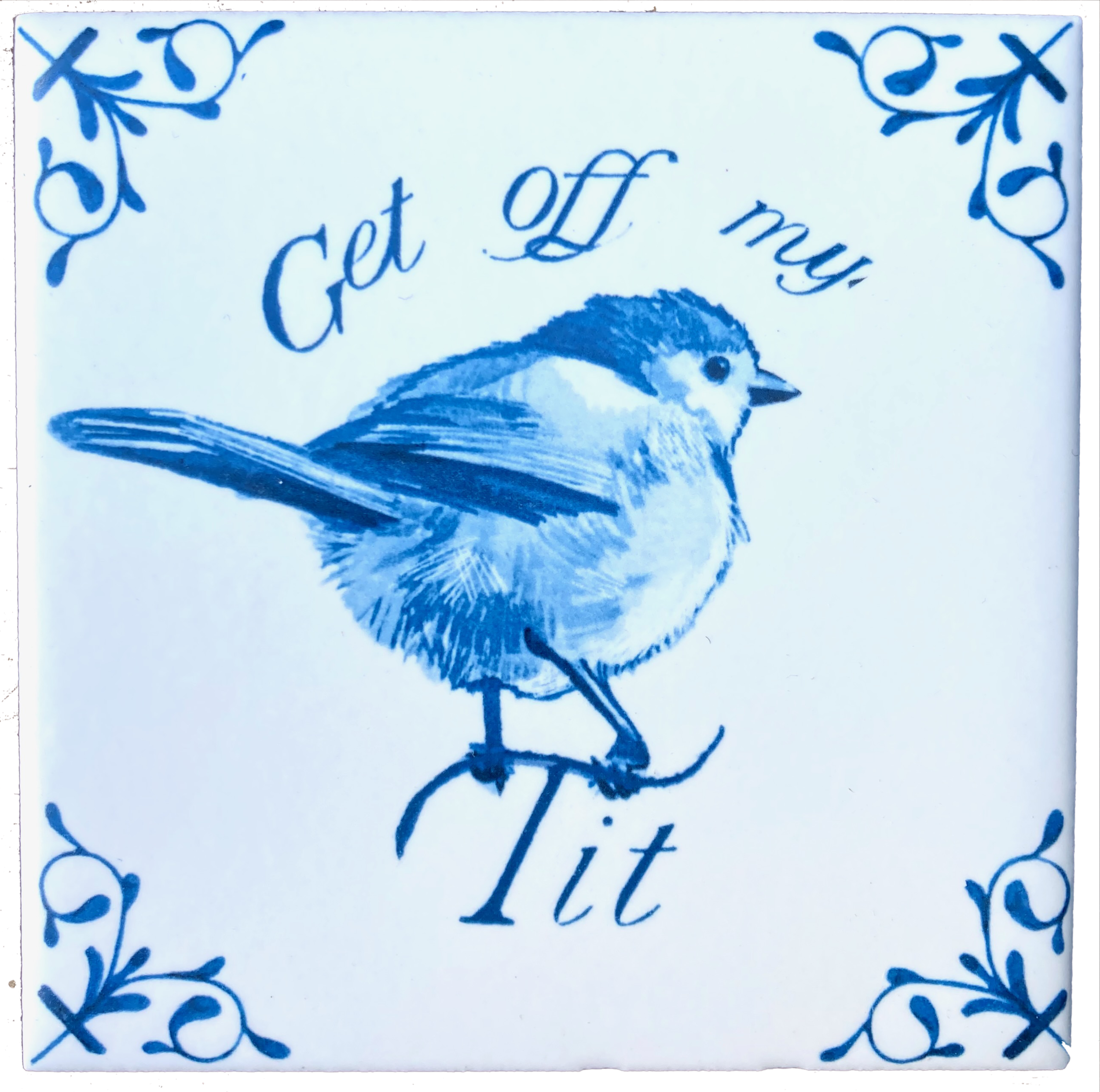 American Bushtit 4X4 tile