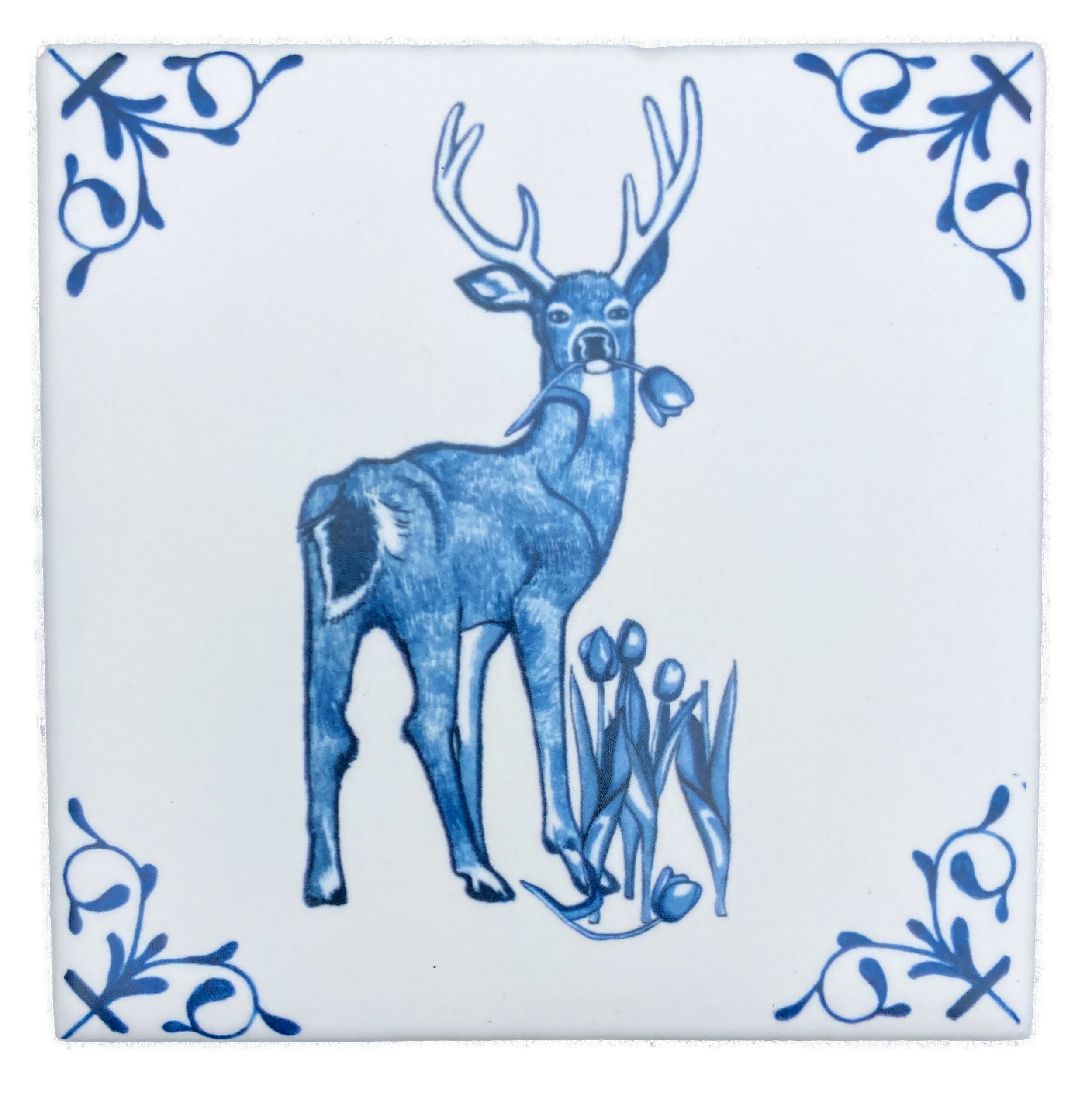 Black-tailed Deer 4X4 Tile