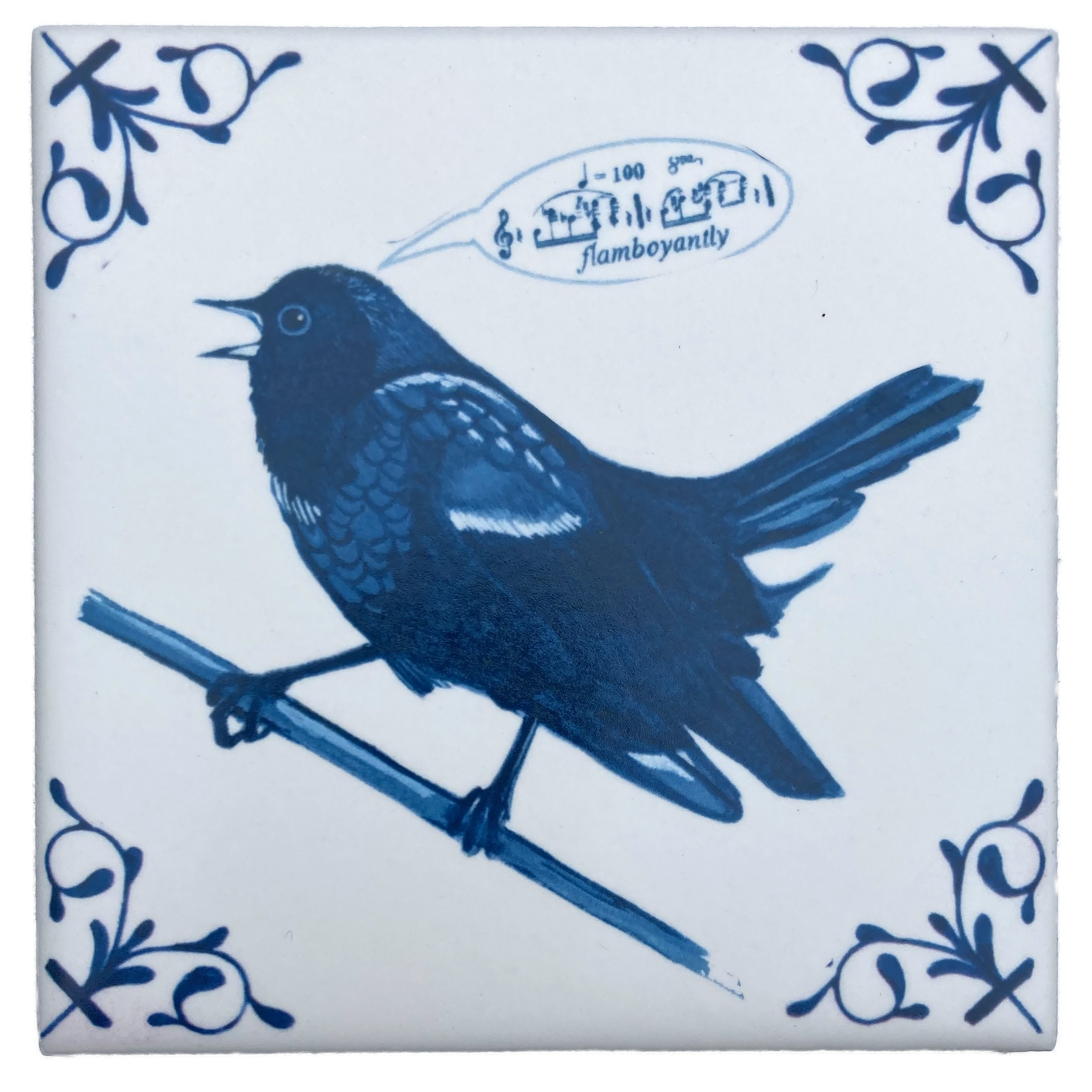 Red Wing Blackbird 4X4 Tile