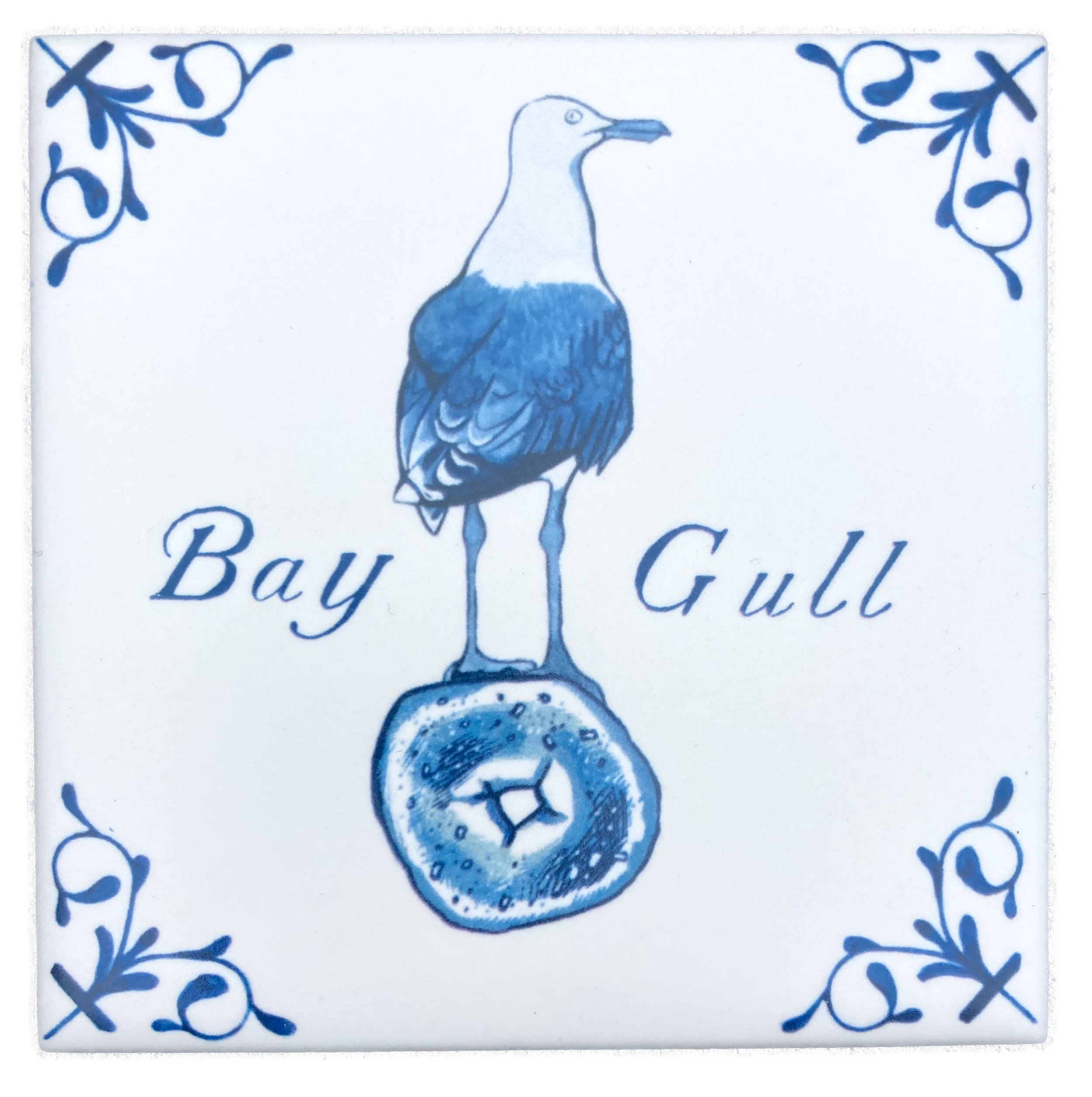 "Bay" Gull 4X4 Tile