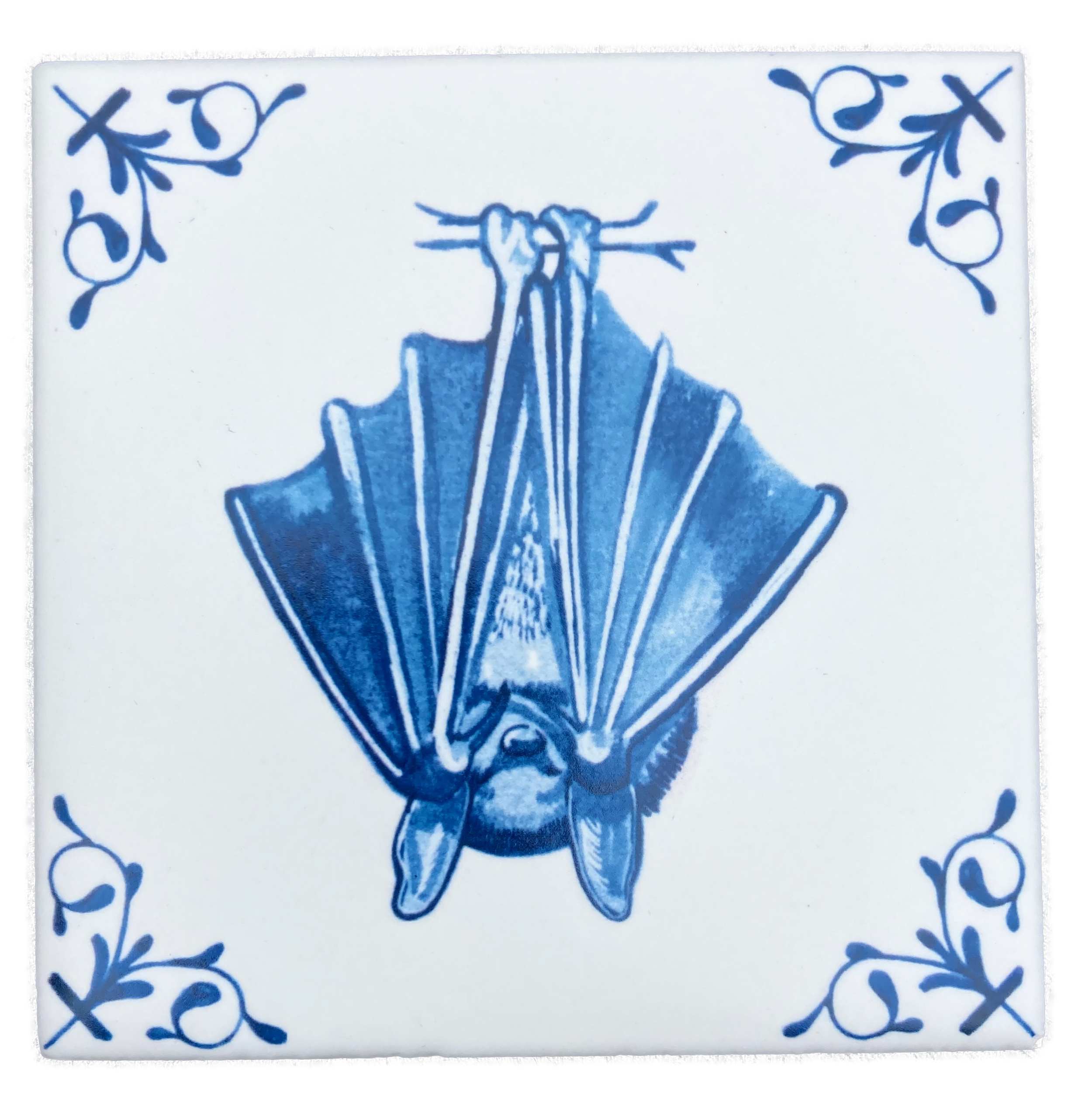 Little Brown Bat 4X4 Tile