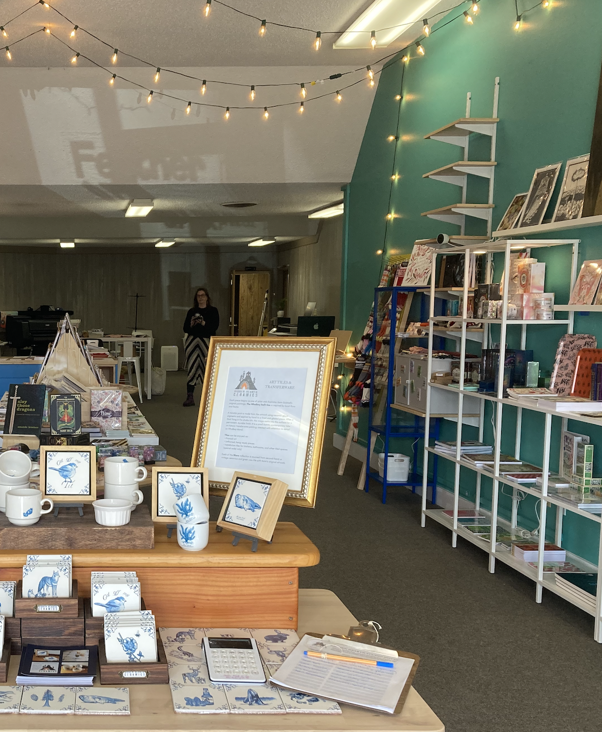 My tiles in Feather + Fox!