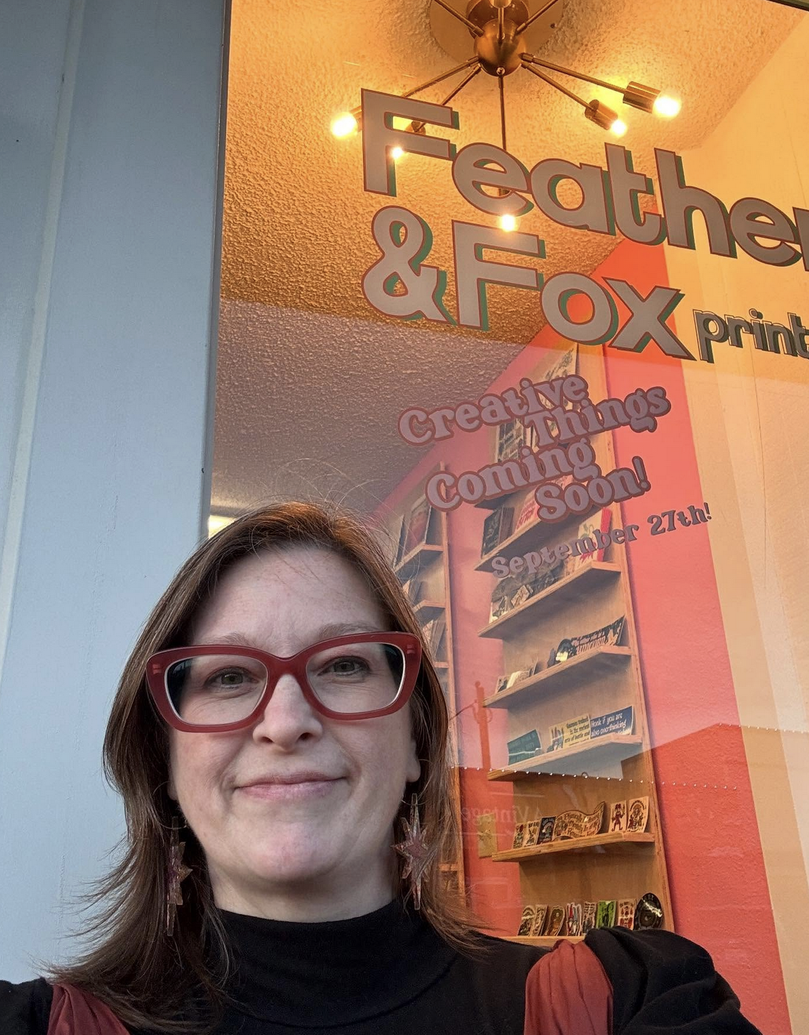 Rhiannon Fisher, Co-Owner Feather + Fox Print Co in Oak Harbor WA