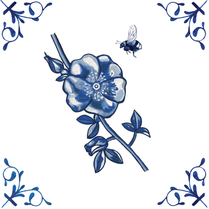 Nootka Rose 4X4 Tile