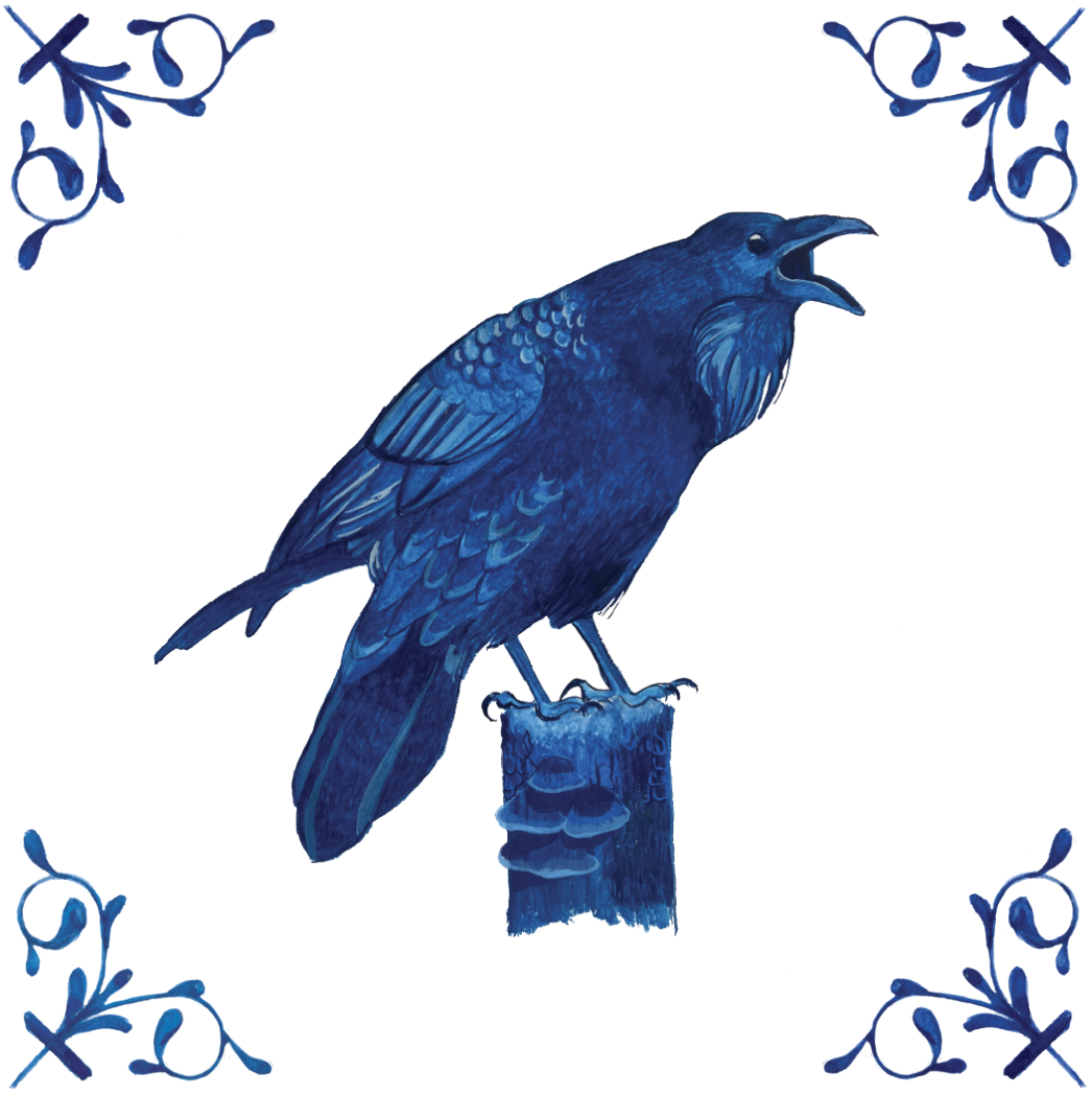 Common Raven 4X4 Tile