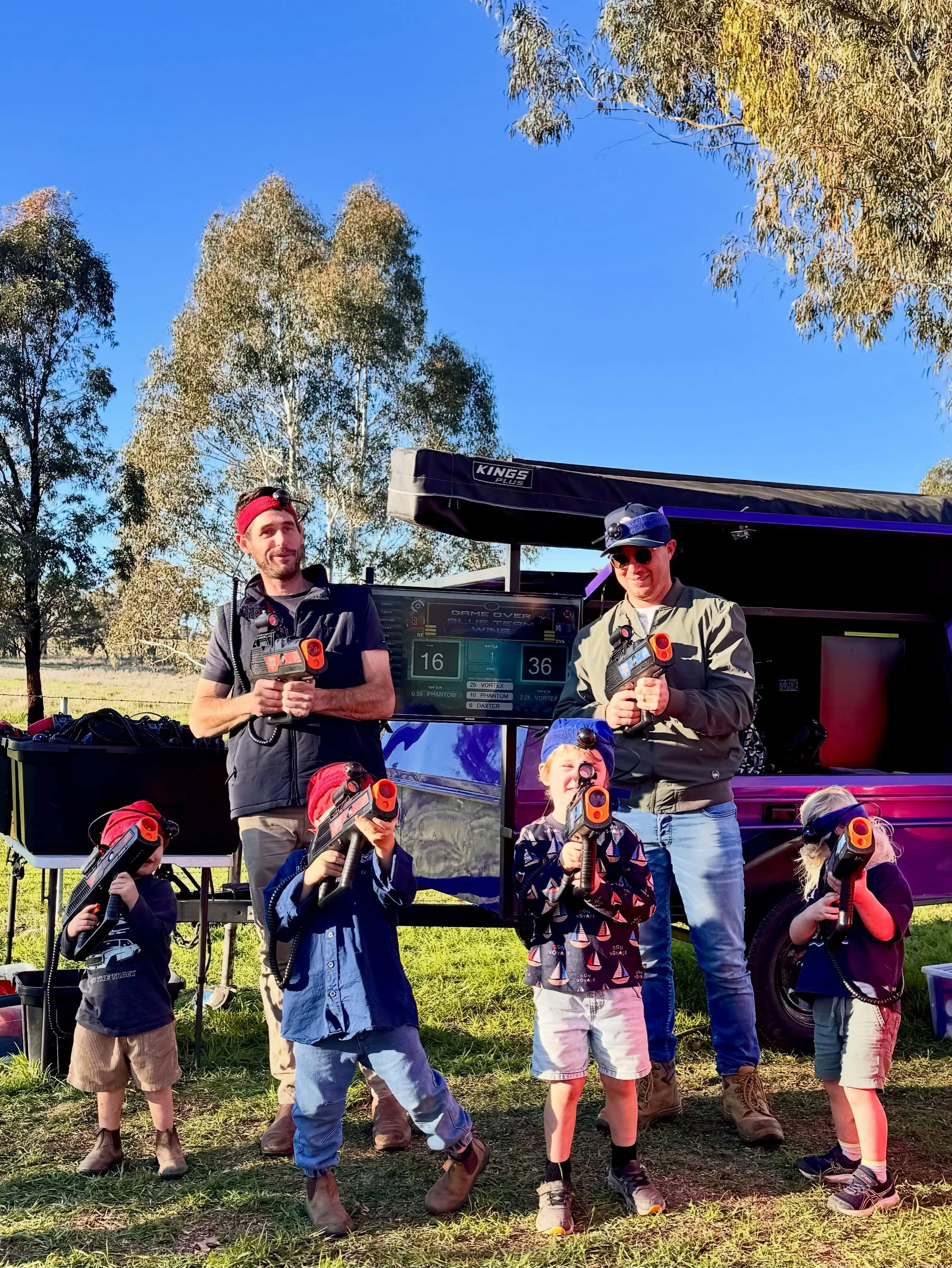 We&rsquo;re back at Clover Cellars today from 12pm&ndash;4pm, and there&rsquo;s still plenty of time to join the action!

☀️ Sunshine
🍔 Burgers
🍺 Beverages
🎵 Live music
🔫 Laser Tag

Walk-ins are welcome, so grab the family and head on out for an 